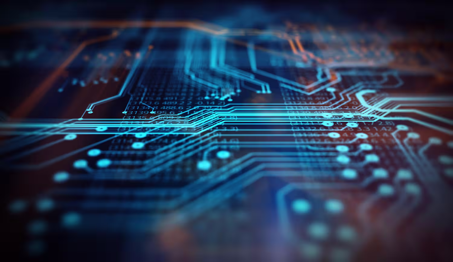 Circuit board close up